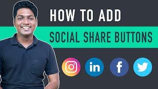 How to Add Social Share Buttons on WordPress