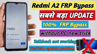 Redmi A2 FRP BYPASS A2/A2+ Google account lock unlock without Pc  Android 12/13/ New Easy Method