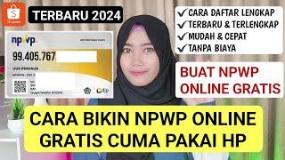 CARA DAFTAR NPWP ONLINE DARI AWAL SAMPE JADI GRATIS LEWAT HP 2024