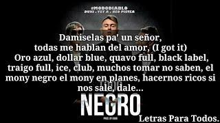 #MODODIABLO - TODO NEGRO | LETRA