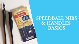 Speedball Calligraphy Pen Nib and Handle Basics Tutorial