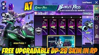  OMG !! A7 ROYALE PASS WITH BRAND NEW BONUS PASS IS HERE- FREE UPGRADABLE DP-28 & BIKE SKIN IN BGMI