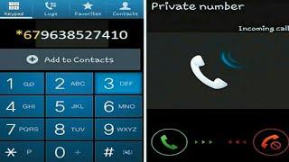 Yadda zaka cire wayarka ta Android daga(private number) No number.