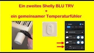 Shelly BLU TRV VIDEO 02: Externer Temp.-Sensor Shelly BLU H&T + zweites TRV am Heizkörper