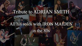 Tribute to Adrian Smith : all his solos with Iron Maiden in the 80s (guitar cover)