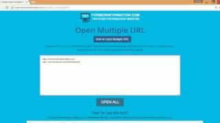 SIMPLE MULTIPLE URL OPEN ONLINE