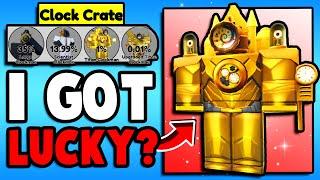 I Opened CLOCK CRATES To BEAT The CLOCK EVENT! (Skibi Tower Defense)