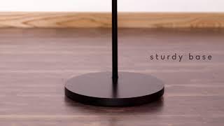 Spatial Order Black Round Charging Accent Table with USB