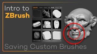 Intro to ZBrush 011 - Creating and Saving Custom Brushes - Tweaked or From Scratch!