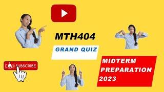 MTH404 midterm past papers// MTH midterm preparation 2023//Maths with Iqra hafsa