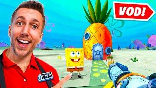 PowerWash Simulator SpongeBob DLC! (FULL VOD)