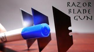 Razor Blade Gun Made From a Marker!?!? - Super Simple Spy Gadget!!!