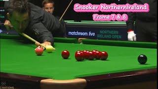 Snooker NorthernIreland Ronnie O’Sullivan vs Ali Carter ( frame 7 & 8).