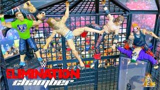 Elimination Chamber Action Figure Match! Hardcore Championship!