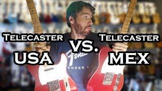 Fender Telecaster USA vs. Fender Telecaster MEX