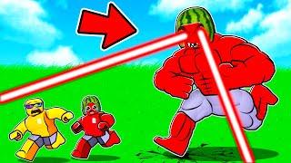 Can We Survive GIANT MELON in Roblox