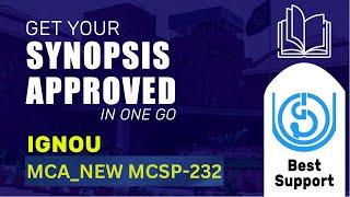 IGNOU MCA Project Synopsis MCSP 232 | How to prepare Synopsis for MCA_NEW