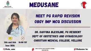 NEET PG Rapid revision | OBG | Dr Daffina Blessline | #finalyearmbbs #neetpg