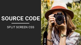 Split screen with html and css ( source code )