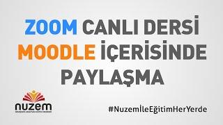 Zoom Dersinin Linkini Moodle'da Paylaşma