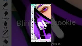 Ulzzang girl Purple Smudge edit #smudgeedit #uzzlanggirl #blink #viral #Shorts #trending