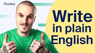 How to Write in Plain English