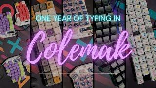 One year typing in Colemak-DH