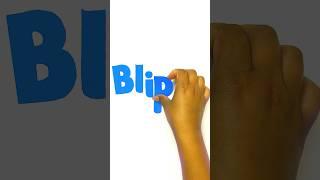 DIY Blippi SPELLING! Easy Crafts for Kids! #blippi #shorts