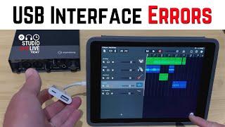 How to FIX ERRORS with USB Audio Interfaces (iPad/iPhone)