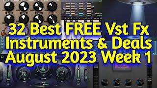 32 Best New FREE VST Plugins, Vst Instruments, Sample Packs & Best Plugin Deals - AUGUST 2023 Week 1