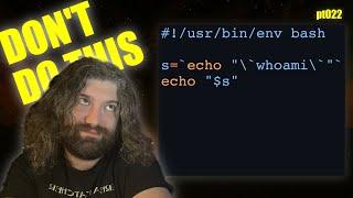 Using `backticks` in bash (command substitution) - You Suck at Programming #022