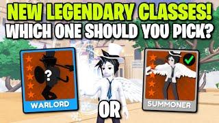 NEW PRESTIGE CLASSES!  Summoner & Warlord! ️ Which One Should You Pick In Roblox World // Zero?