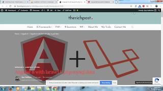 Angular 8 laravel 6 php mysql data