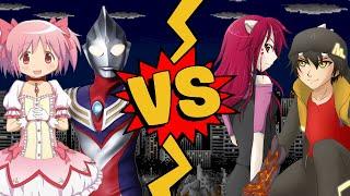 M.U.G.E.N Battles | Kaname Madoka/Ultraman Tiga vs Boboiboy/Lucy Diclonius