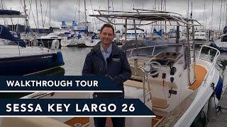 Sessa Key Largo 26 - Walkthrough Tour -a great sport cruiser in excellent condition with low hours.