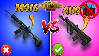 M416 vs AUG Which is Better? (Update 2.8 Patch) PUBG Mobile Weapon Comparison