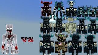 SCP 096 (Foundation V3) vs Warden Plus (Wardens) | Minecraft Bedrock | Mob Battle