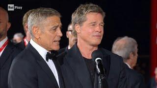 Brad Pitt e George Clooney sul red carpet di Venezia 81 - Venezia Biennale Cinema 02/09/2024