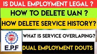 EPF Dual Employment Douts Telugu ?  | EPF Service Overlapping Telugu| Information Telugu