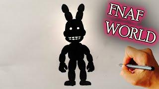 How to Draw adventure shadow bonnie from FNAF World