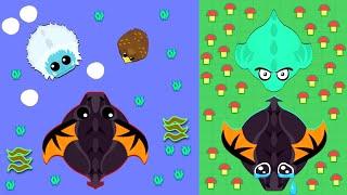 AQUA YETI & GOLDEN EAGLE VS BLACK DRAGON // DRAGON KILLED BLACK DRAGON IN MOPE.IO