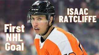 Isaac Ratcliffe #76 (Philadelphia Flyers) first NHL goal Feb 9, 2022