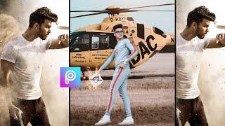 Helicopter Photo Editing Tutorial | New Helicopter Concept Photo Editing Tutorial In PicsArt