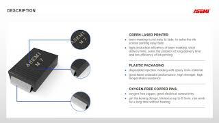 ASEMI small current SMD rectifier diode M7 (SMA package) adopts large specification GPP chip