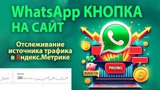 Кнопка WhatsApp с аналитикой источника трафика клиентов в Яндекс.Метрики через генератор промокодов
