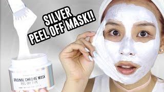 Silver Chrome Peel off Mask + GIVEAWAY!  -  TINA TRIES IT