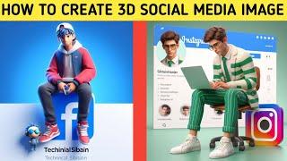 How To Create 3D Ai Social Media Boy Image | Trending Social Media Profile Name Photo Editing