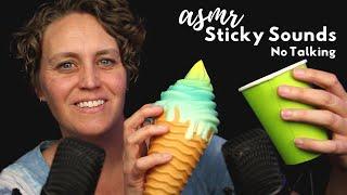 ASMR Sticky Tapping and Gripping | No Talking