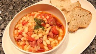 Beans Sausage and Bacon - OrsaraRecipes