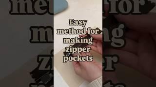 Easy way to sew in a pocket zipper! #sewingtechniques #sewingmadeeasy #sewinghacks #sewingtutorial